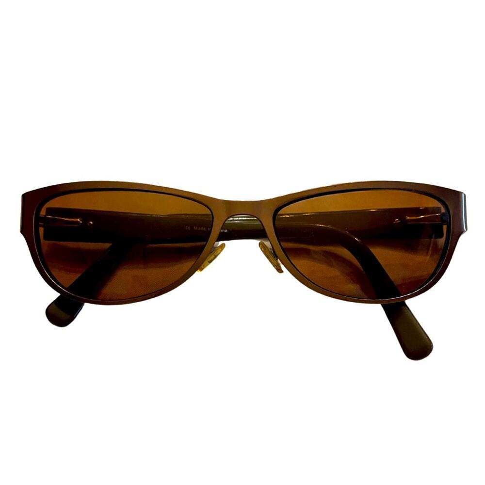 Kardashian Kollection bronze glasses with leopard print arms.